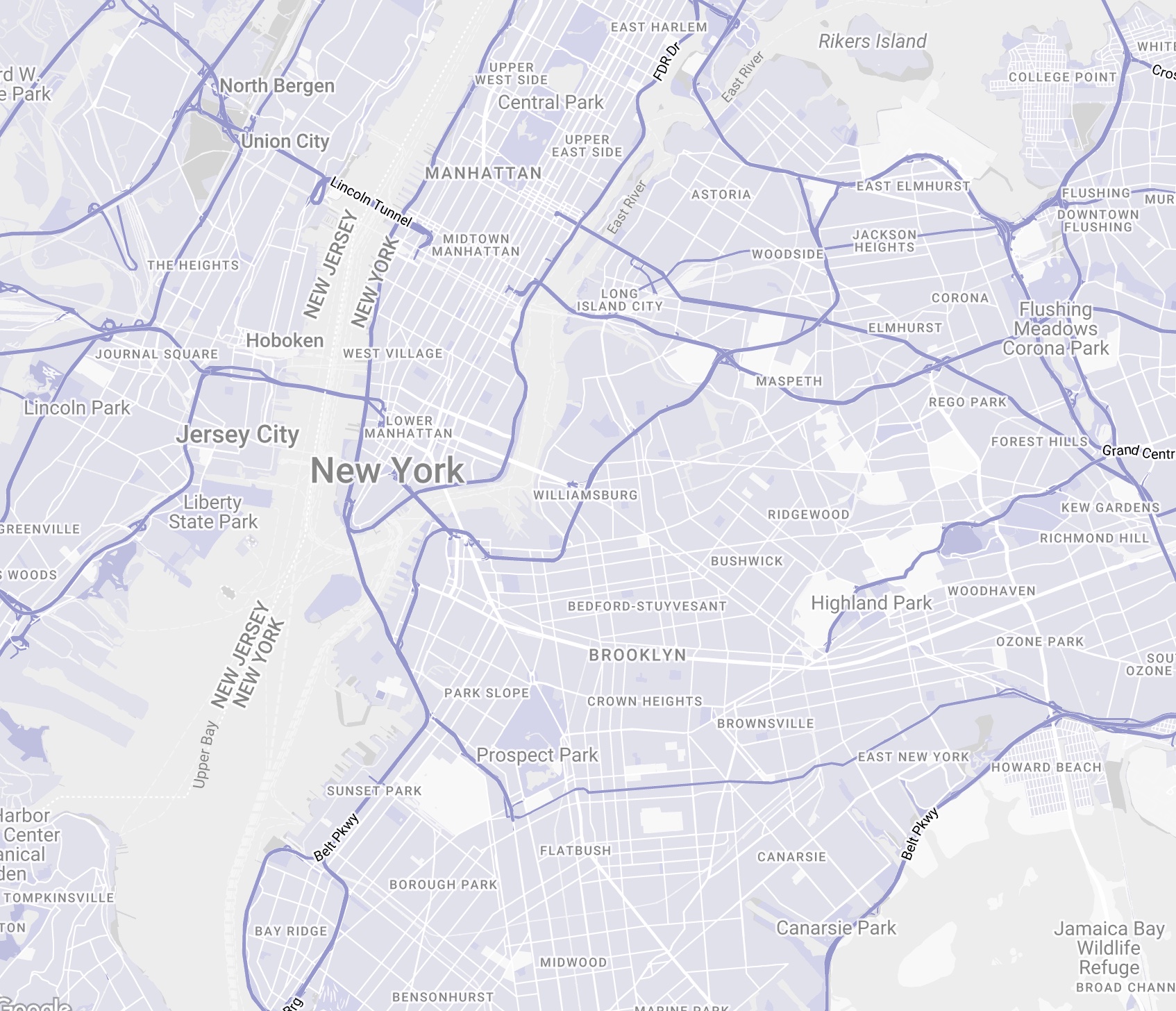 Map with roads and towns displayed in pale colors.